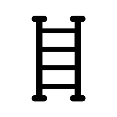 Web ve mobil uygulaması tasarımı, merdiven logo kavramı için beyaz arka plan üzerinde izole merdiven simge vektör