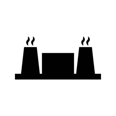 Fabrika vektör düz simgesi