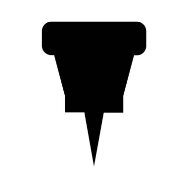 Pin simgesinin vektör illüstrasyonu