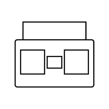 radyo simgesi vektör illüstrasyonu