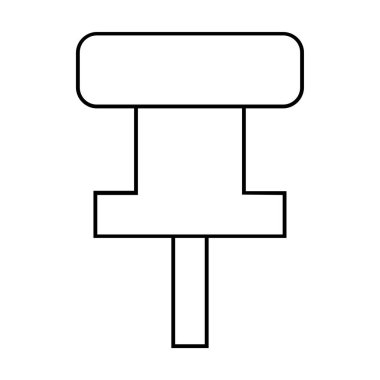 Pin simgesinin vektör illüstrasyonu