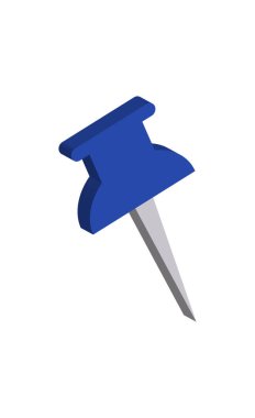Pin simgesinin vektör illüstrasyonu