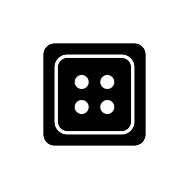 elbise düğmesi simgesi çizimi vektör çizimi