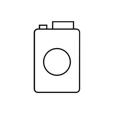 Beyaz arkaplanda izole edilmiş kozmetik şişe simgesi vektörü