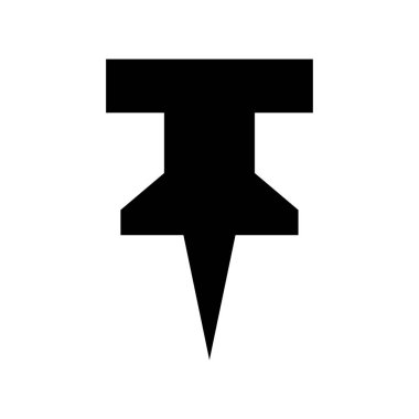 Pin simgesinin vektör illüstrasyonu