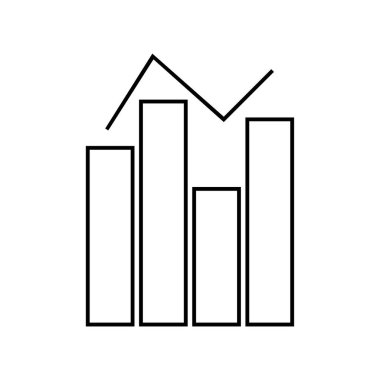 grafik ikonu vektör illüstrasyonu