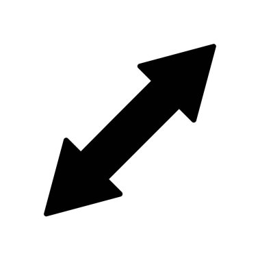 Ok aşağı simge vektörü