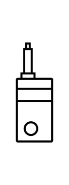 Elektronik sigara simgesi, vektör basit tasarım