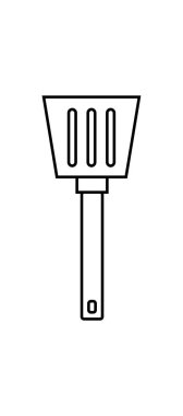 Trowel simgesi, vektör basit tasarım