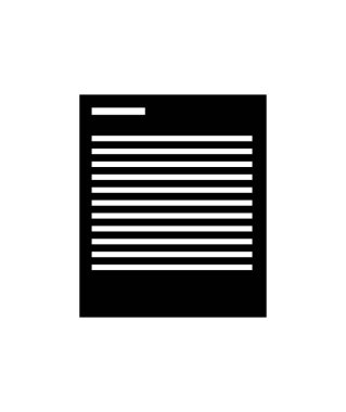 Beyaz arkaplanda izole edilmiş belge simgesi vektörü