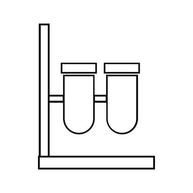 test tüpleri, vektör illüstrasyonu basit tasarım 