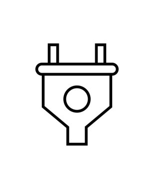 güç soketi simge vektör çizim