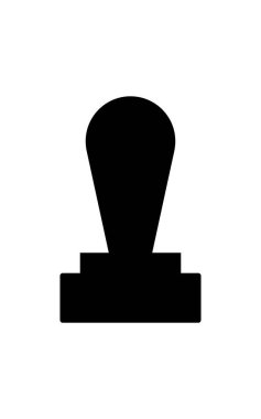 kahve tamp simgesi, vektör basit tasarım