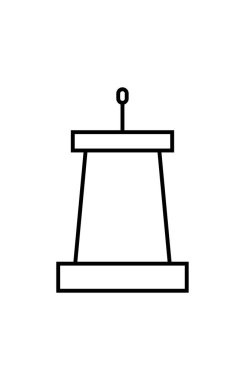 tribün simge vektör çizim