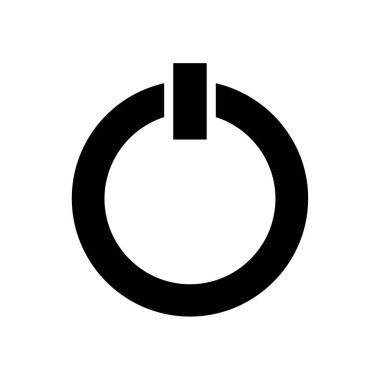 Düğme vektör simgesinde güç