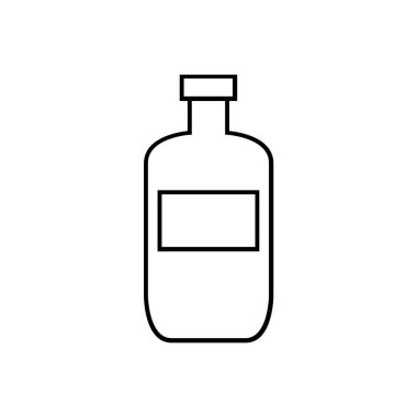 şişe vektör ince çizgi simgesi