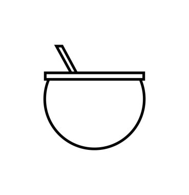 kase vektör çizgisi simgesi