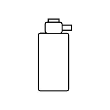 Vektör olarak plastik şişe simgesi. logotype ; doodle