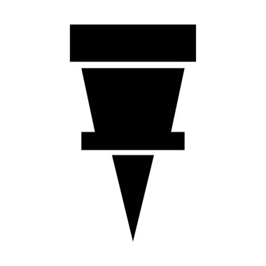 pin simgesi vektör illüstrasyonu