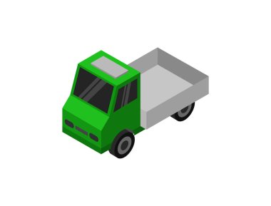 kamyon servis simgesi izole edildi