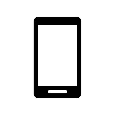 Smartphone teknoloji simge vektör illüstrasyon izole