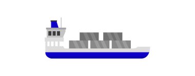 gemi simgesi vektör illüstrasyon tasarımı 