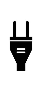 güç soketi simge vektör çizim