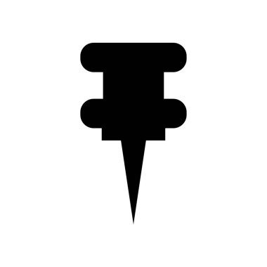 pin simgesi vektör illüstrasyonu