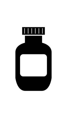 şişe simgesi vektör illüstrasyonu