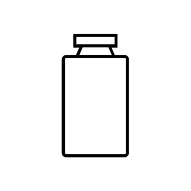 Kavanoz vektör simgesi. beyaz arkaplanda izole edilmiş çizgi vektör sembolü ince bilgi tasarımı kullan