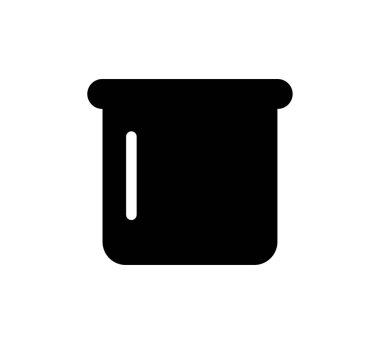 bitki saksısı simgesi, vektör basit tasarım