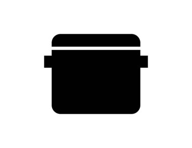 Mutfak pot simgesi vektör illüstrasyonu