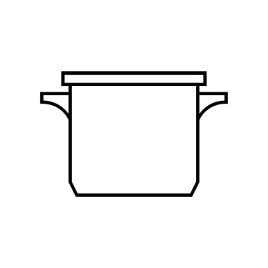 Güveç illüstrasyon tasarımının vektör simgesi 