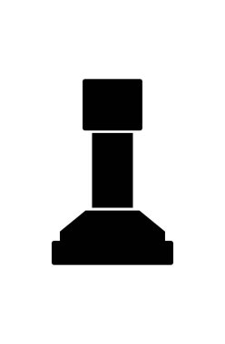 kahve tamp simgesi, vektör basit tasarım