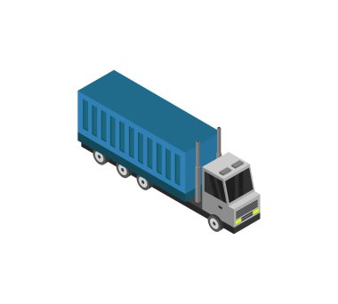 Kamyon simgesi. Beyaz arkaplanda izole edilmiş web tasarımı için kamyon vektör simgesi