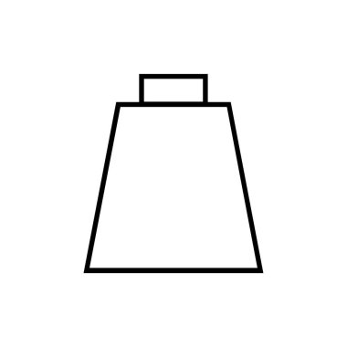 çanta simgesi, vektör illüstrasyonu basit tasarım 