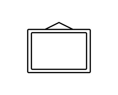 çerçeve fotoğraf ikonu vektör illüstrasyonu