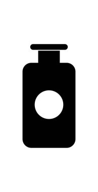 gaz silindiri simgesi, vektör basit tasarım