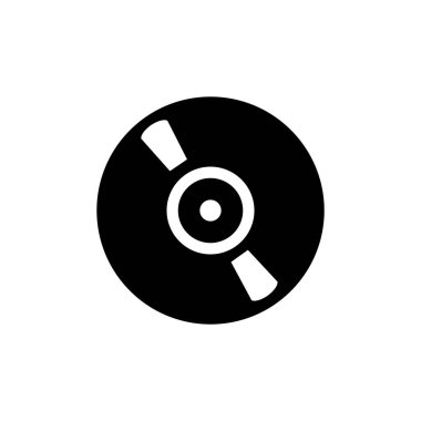 CD simgesi, vektör illüstrasyonu basit tasarım