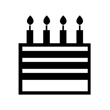 kek ikonu vektör illüstrasyonu
