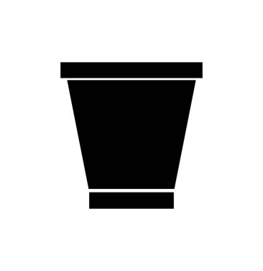 kahve kapsülü simgesi, vektör basit tasarım