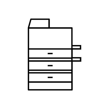 beyaz arkaplanda faks simgesi