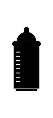 bebek şişe ağ ikonu vektör illüstrasyonu