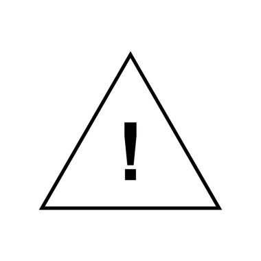 Ünlem işareti simgesi vektör çizim