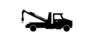 Vinç simgesi beyaz arka plan üzerinde