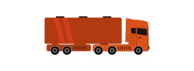 Kamyon simgesi, düz stil
