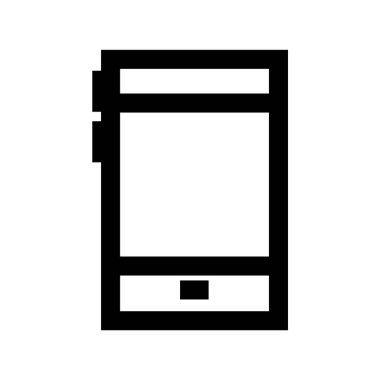 Cep telefonu simgesinin vektör illüstrasyonu