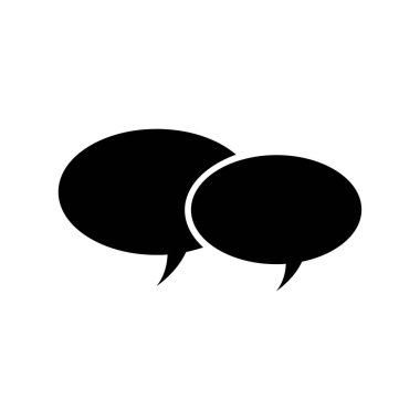 beyaz zemin üzerine konuşma balonları vektör çizim.