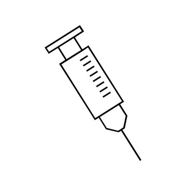 Şırınga web simgesi vektör çizimi