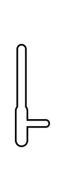 Polis baton illüstrasyon vektör simgesi